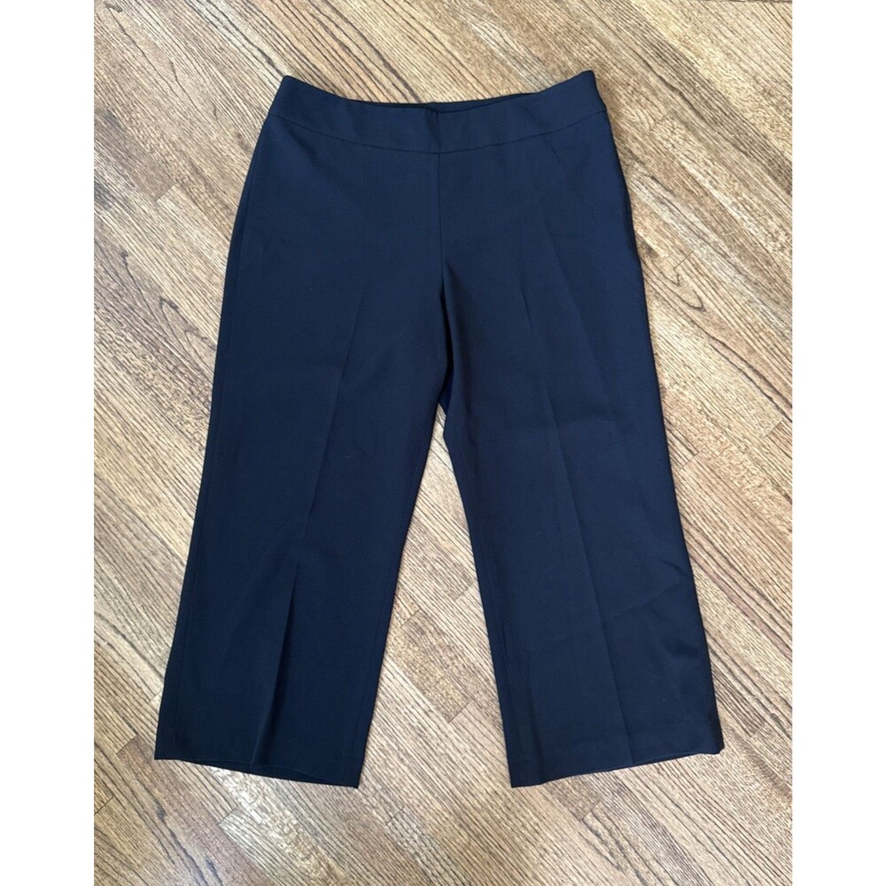 Kasper Career Wear Flat Front Straight Leg Black Professional Pants Women’s 12